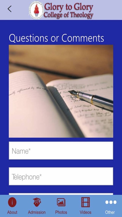 Glory to Glory College of Theology