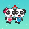 Couple Panda Sticker