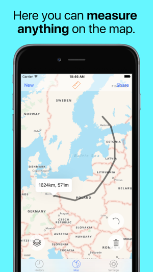 Measure distance on map. Land(圖1)-速報App