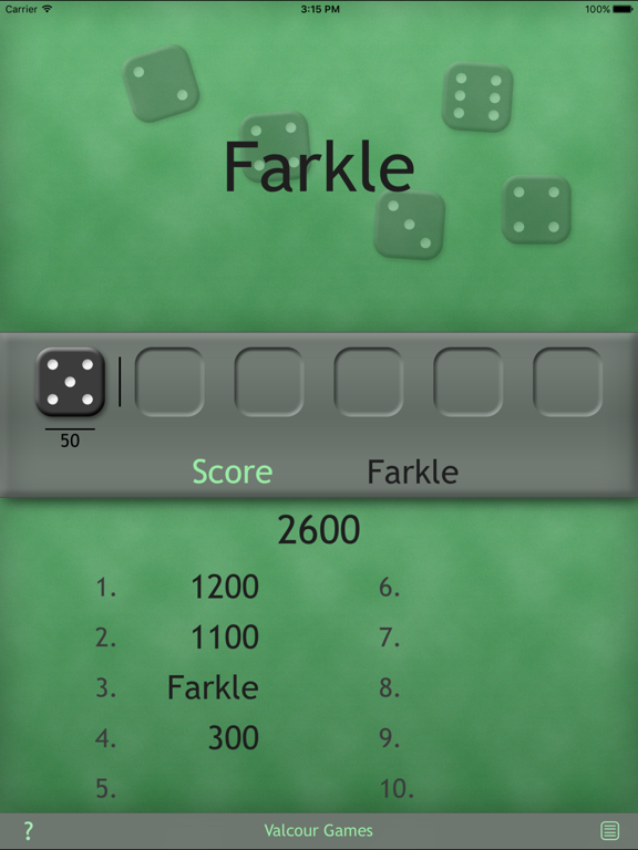 Screenshot #5 pour Farkle - slide to Roll