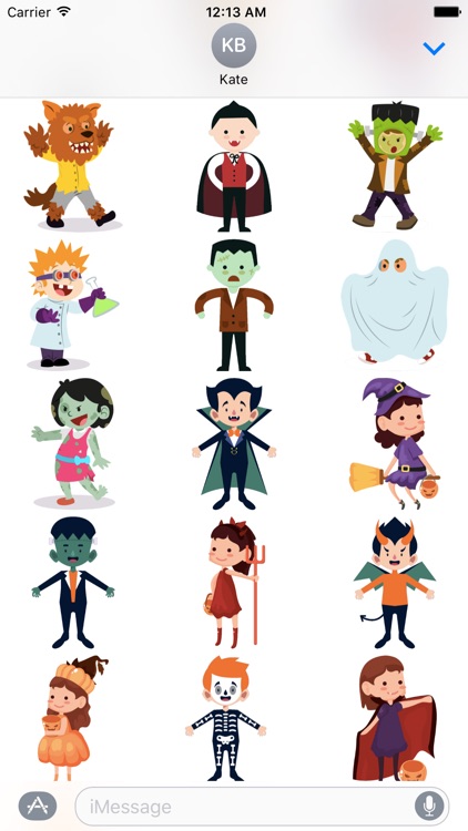 Kid Halloween Sticker