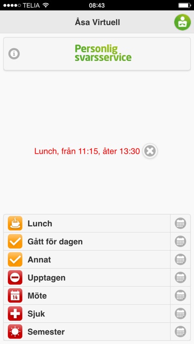 Screenshot #1 pour Personlig svarsservice