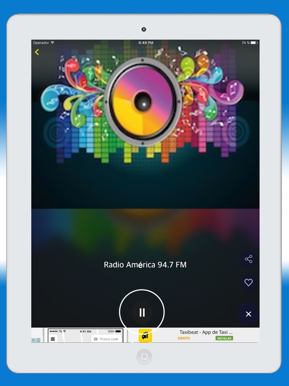 Radio Honduran FM AM - Live Radios Stations Online iPad screenshot 5 - Music app