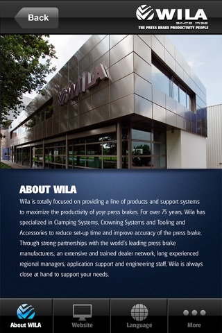 WILA Tooling app screenshot 3