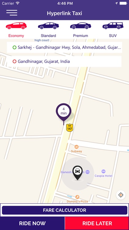 Hyperlink - Taxi App