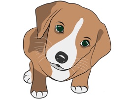 Hand drawn stickers of super cute puppies
