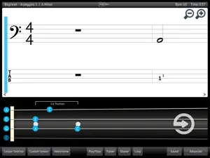 Learn & Practice Cello Music Lessons Exercises screenshot #1 for iPad