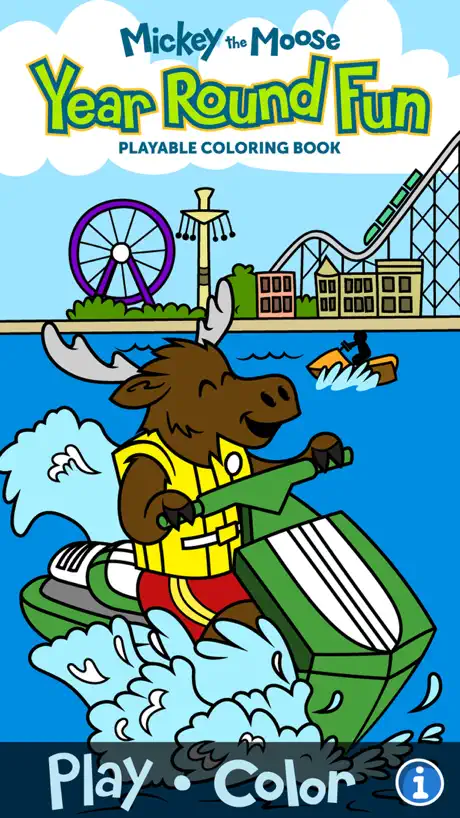 Mickey the Moose Coloring Book