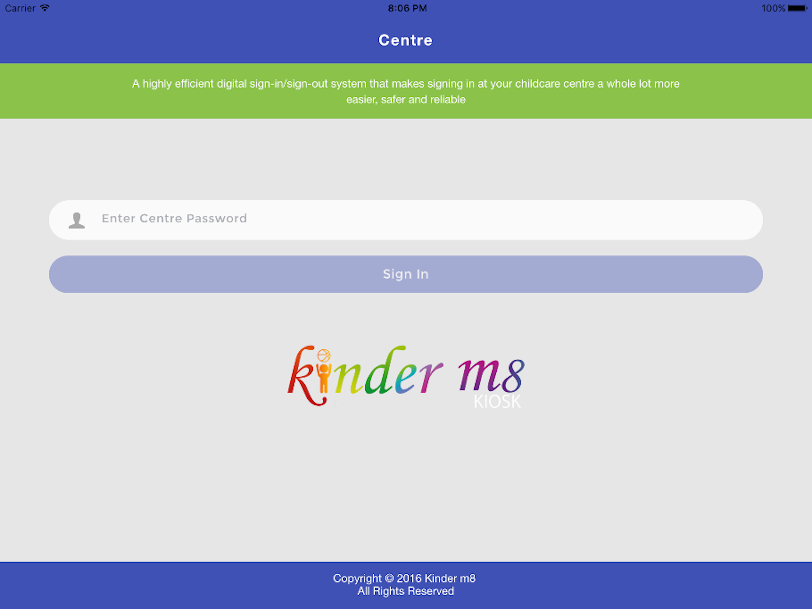 Kinderm8 Kiosk