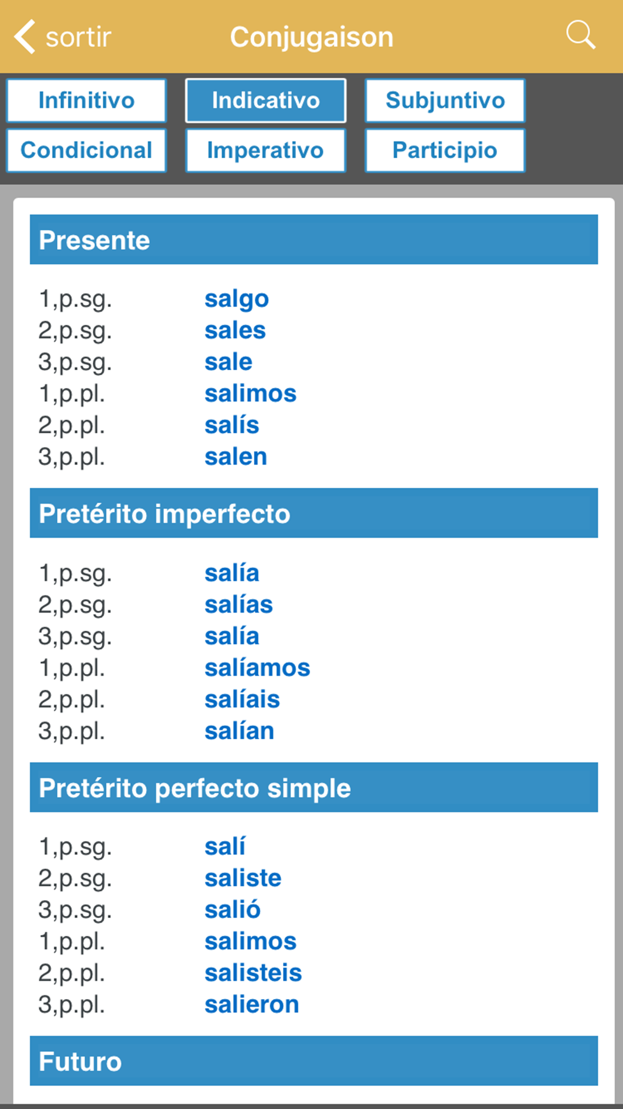 Dictionnaire Français-Espagnol