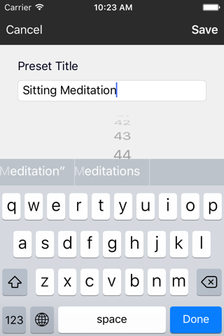 Preset Meditation Timer screenshot 3