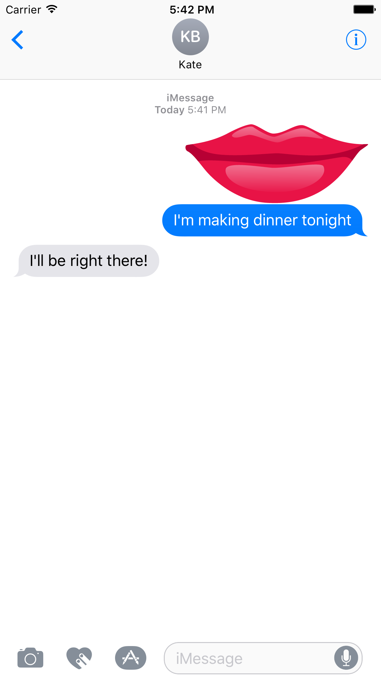 Flirty Lips Stickers