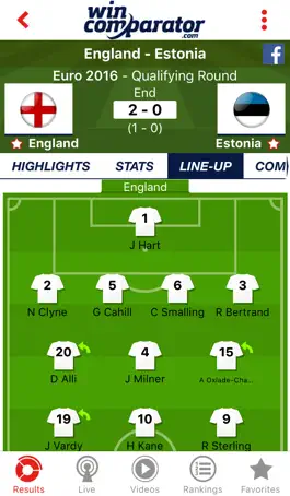 Game screenshot WinComparator – Live Score and Odds for Football, Rugby, Tennis and other real-time sports scores apk