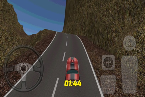 Red Car Hill Racing 3D screenshot 2