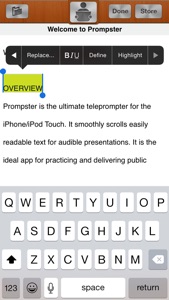 Prompster™ - Teleprompter screenshot #4 for iPhone