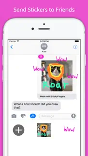 How to cancel & delete sticky fingers: draw your own imessage stickers 4