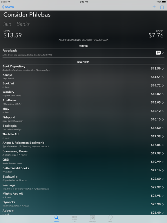 Screenshot #4 pour Booko Buddy