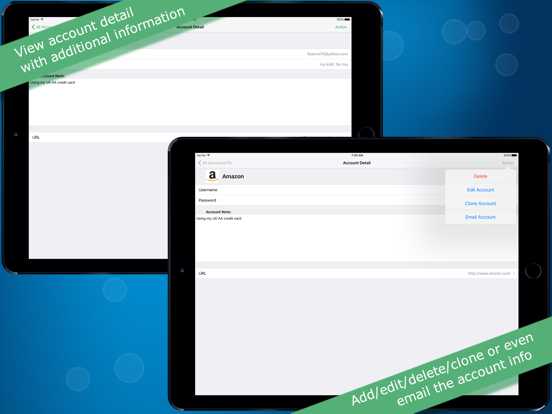 Pass2word Free iPad screenshot 2 - Productivity app