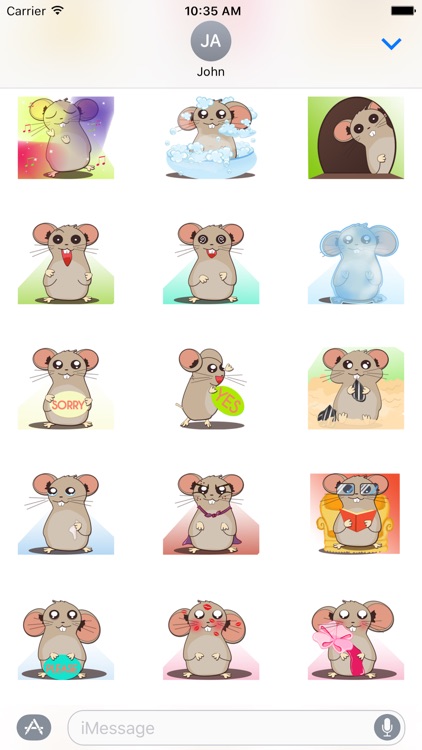 Crazy Hamster Sticker