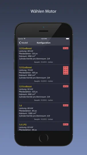 Screenshot von TechApp Für Ford auf dem iPhone 2