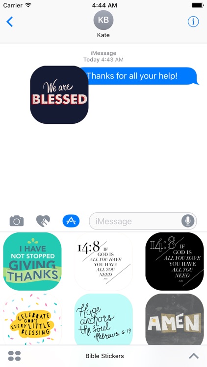 Bible Card Stickers