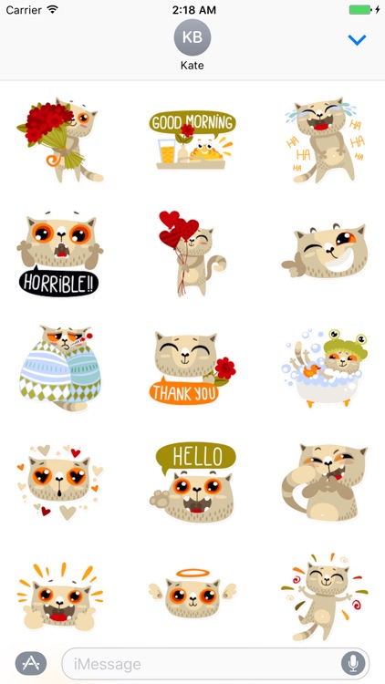 Cat Cute - Fc Sticker screenshot-3