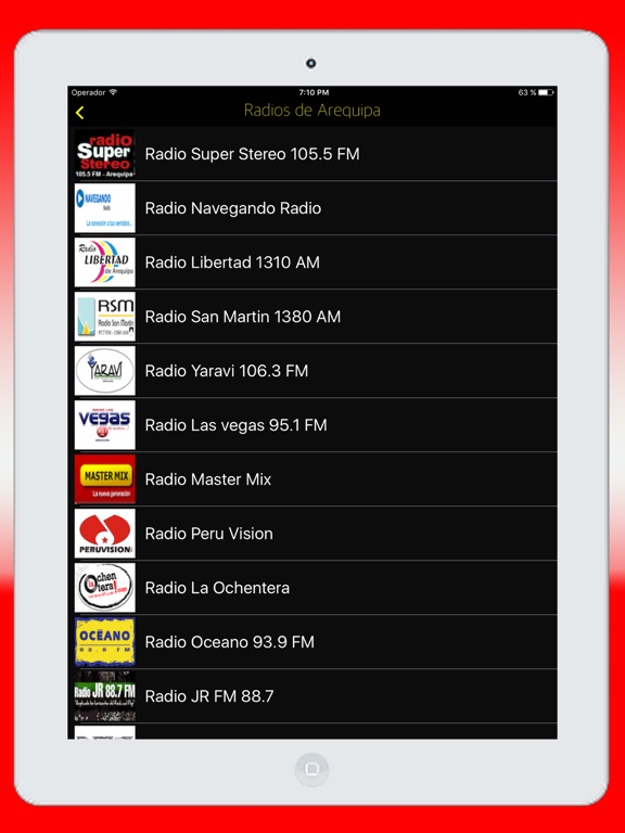 Screenshot #5 pour Radios de Perú Online FM & AM - Emisoras Peruanas