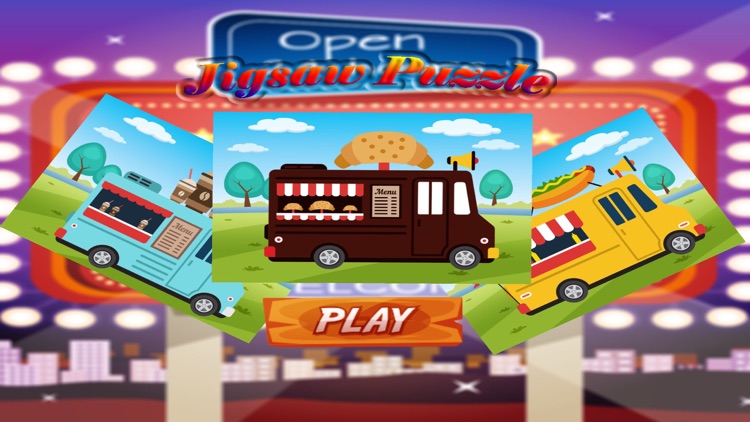 Food Truck Jigsaw Puzzle For Kids Free