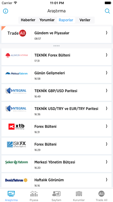 Screenshot #2 pour PariteFX - Araştırma Raporları, Uzman Yorumları