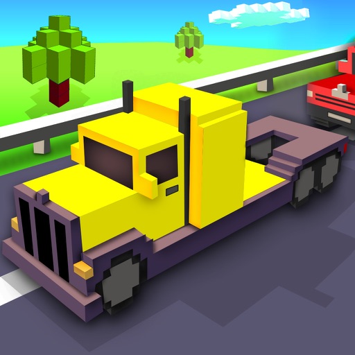 Blocky Hill Car And Truck Driving Sim iOS App