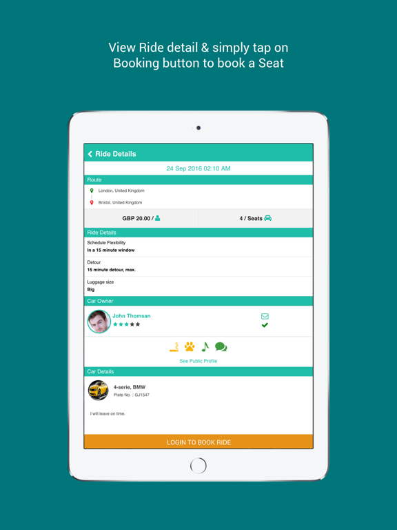 Screenshot #6 pour Ride Sharing Application