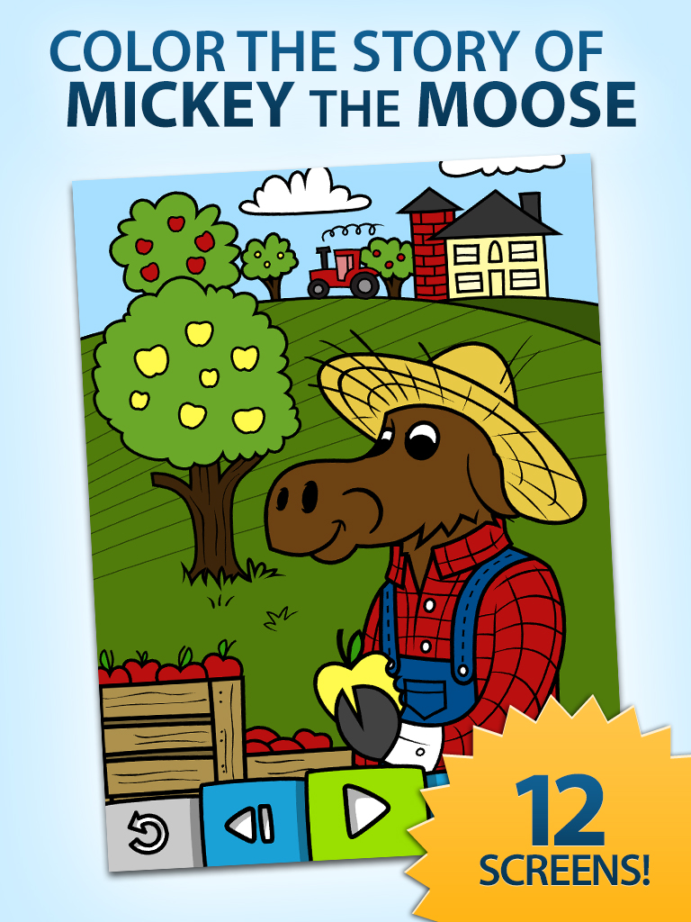 Mickey the Moose Coloring Book