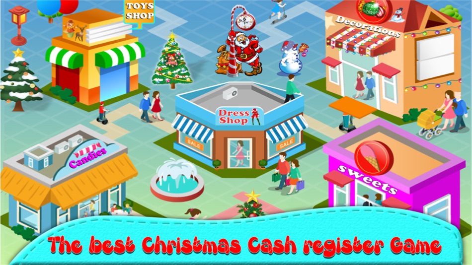#4. Supermarket Christmas Shopping Cash Register - POS (iOS) By: Kids Fun Plus