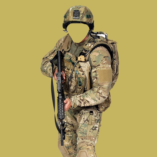 Army suits photo-montage