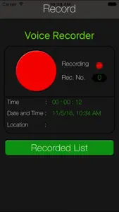 iRecord Audio Recorder : Voice Recorder screenshot #1 for iPhone