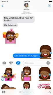 tyra – sassy emoji stickers for women on imessage iphone screenshot 1