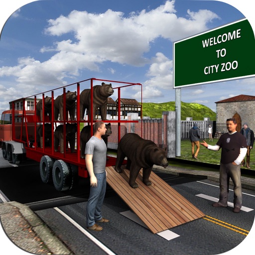 Zoo animals transporter – City truck simulator 3d Icon