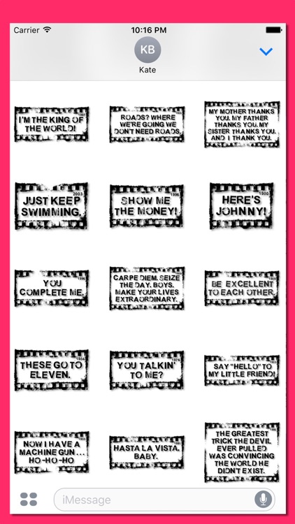 Rubber Stamp It - Movie Quotes screenshot-3