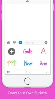 sticky fingers: draw your own imessage stickers iphone screenshot 1