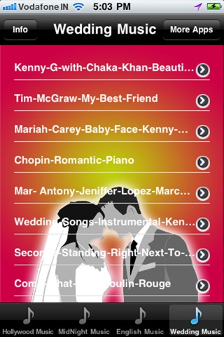 Top400RomanticSongs - Rock,English,Night music screenshot 4