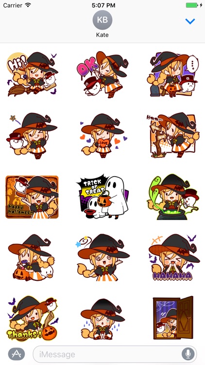 Witch's Halloween Stickers