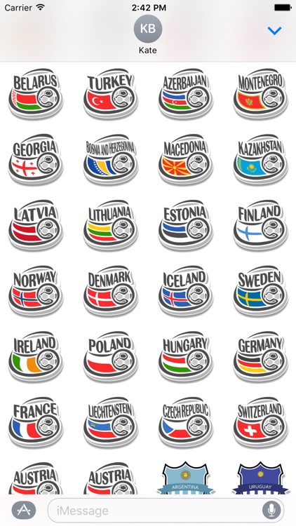 Real Football Stickers