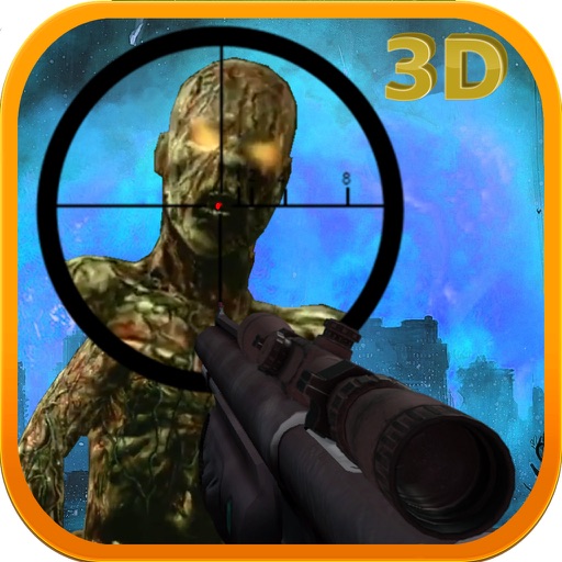 3D Sniper Shot Zombie War Gun Soldier Free Games Icon