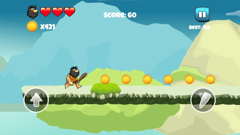 Dinosaur vs Caveman - Dino Hunting Games for Kids screenshot 3