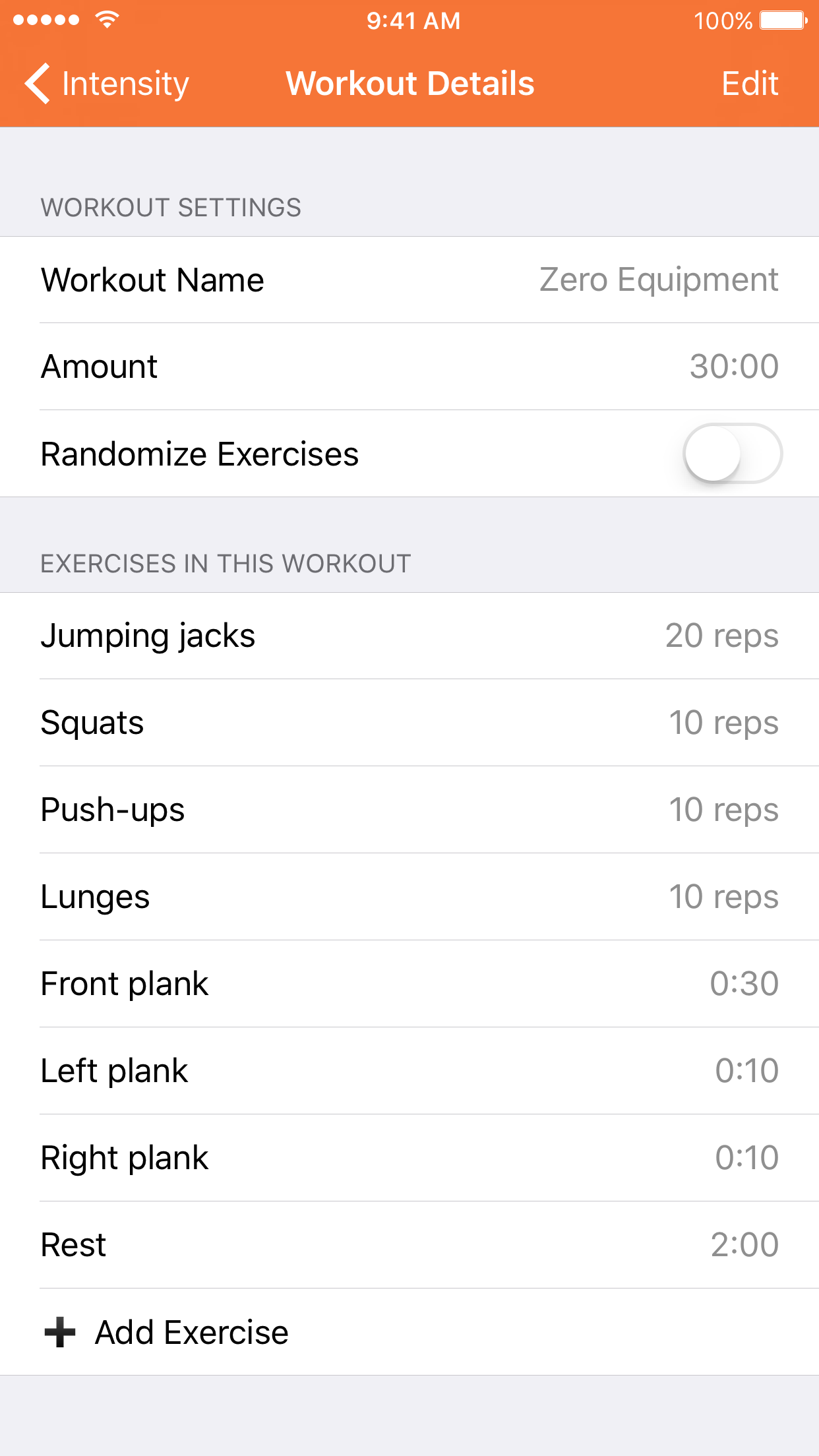 Intensity ~ Workout Tool