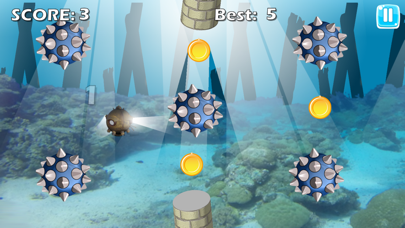 Screenshot #2 pour The Yellow Little Submarine Flappy Dive Adventures