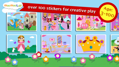 Princess Sticker Games and Activities for Kids Screenshot