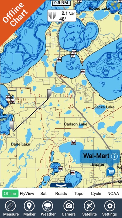 Lakes Texas GPS fishing charts screenshot 3