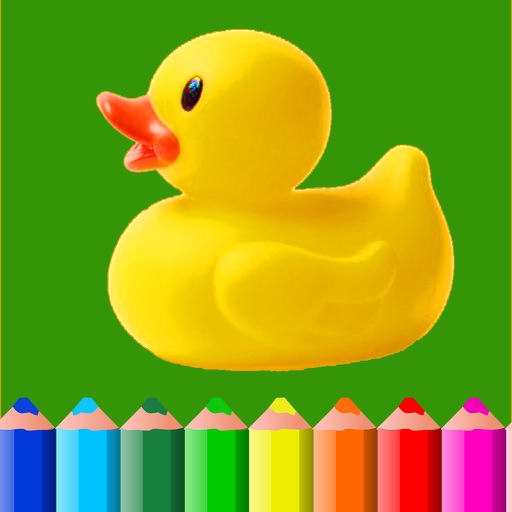 Coloring book & toddlers games for kids girls free Icon