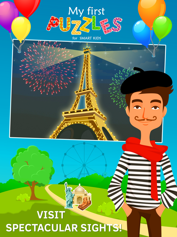 Vehicles Jigsaw Puzzles for Toddlers Free iPad screenshot